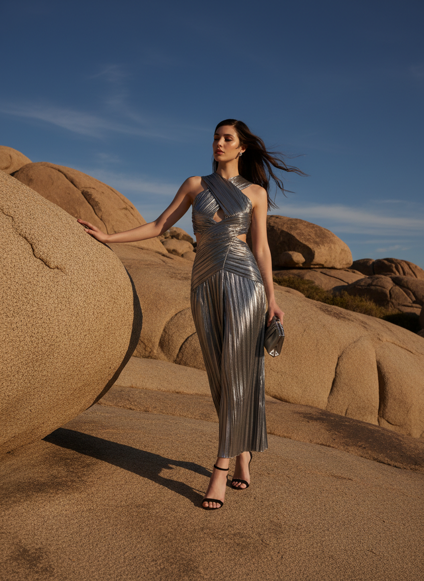 Chrome Comet Gown