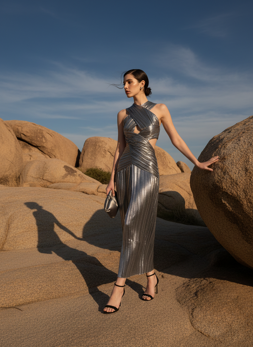 Chrome Comet Gown