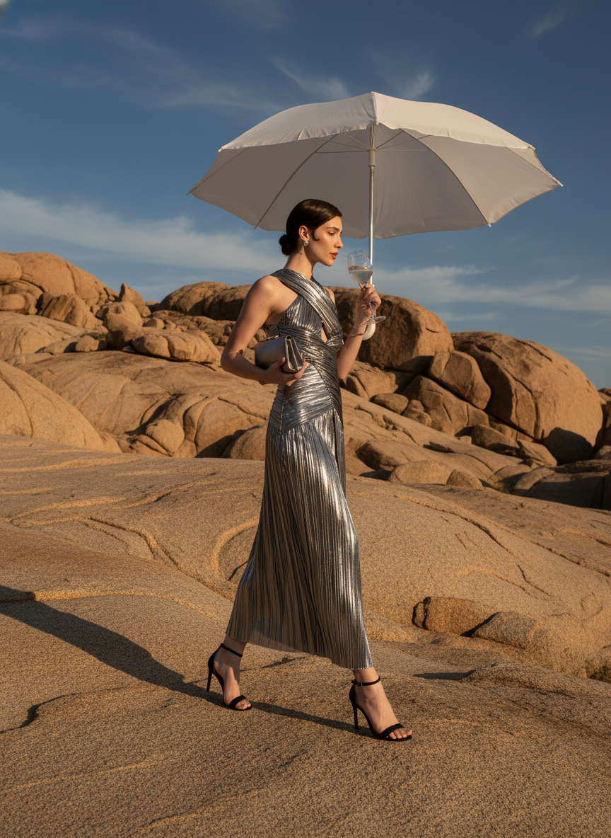 Chrome Comet Gown