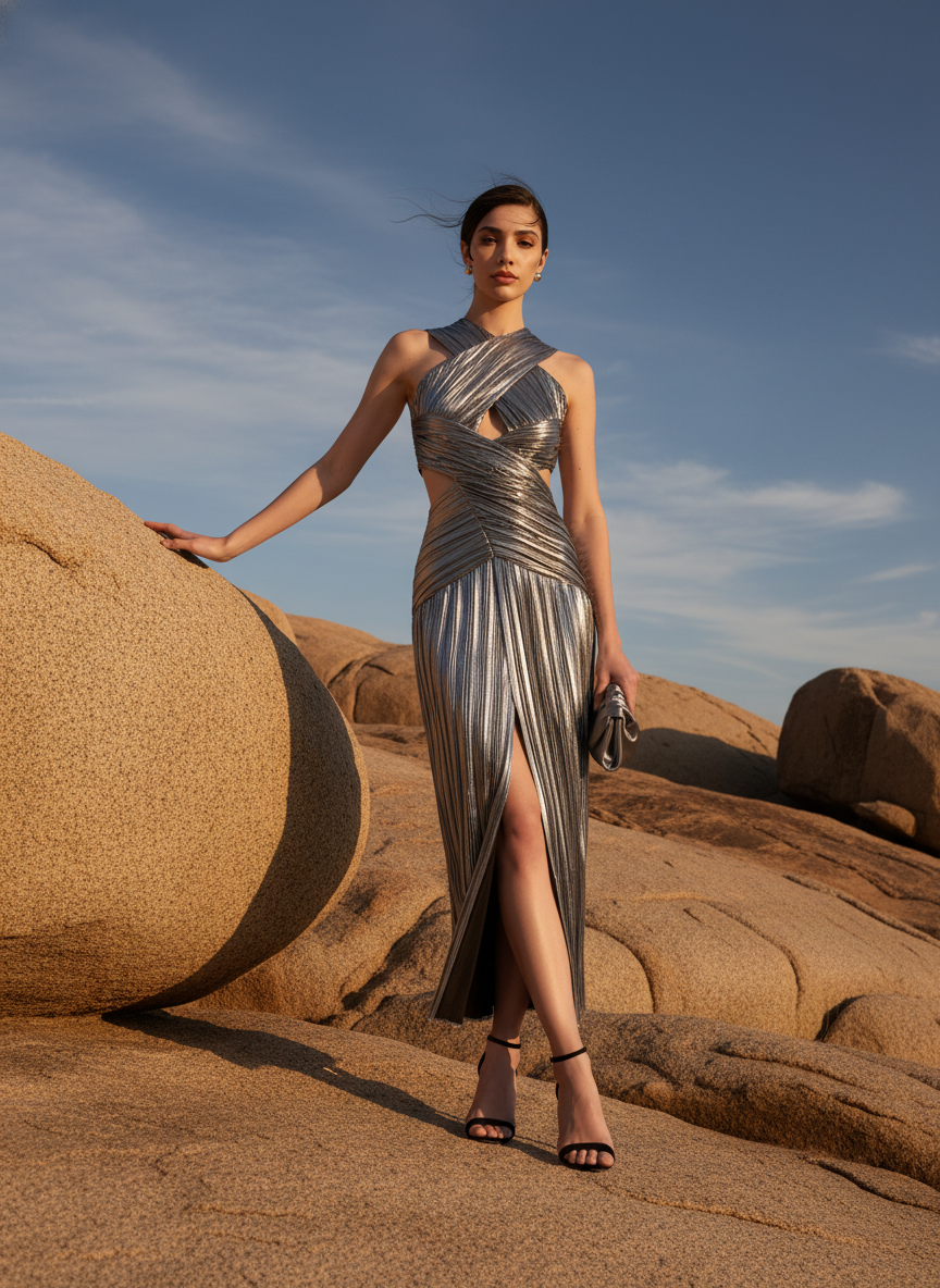 Chrome Comet Gown